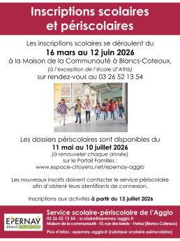 inscriptions scolaires