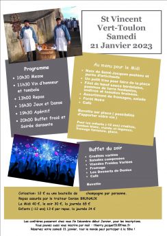 Programme St Vincent 2023