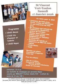 Menu St Vincent 2026